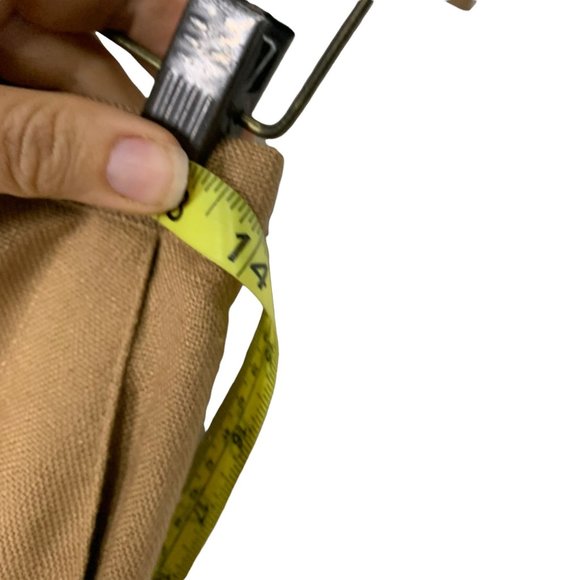 Vintage 70s Evan Picone Tan Button Up Straight Midi Skirt Medium - Picture 7 of 8